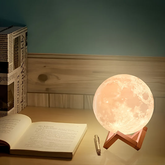 🌙 LunaGlow – Lampa Nocna 3D Księżyca, która świeci jak prawdziwy.
