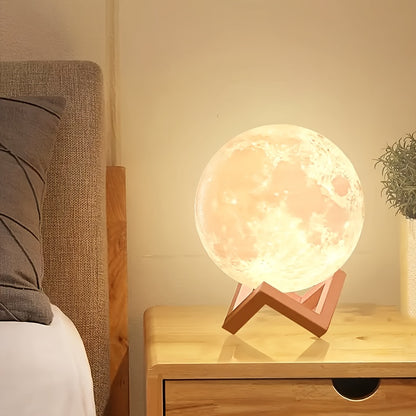 🌙 LunaGlow – Lampa Nocna 3D Księżyca, która świeci jak prawdziwy.