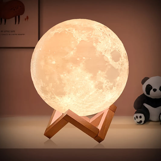 🌙 LunaGlow – Lampa Nocna 3D Księżyca, która świeci jak prawdziwy.