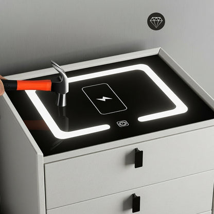 🌙 NestGlow – Inteligentny Stolik Nocny z Ładowaniem Bezprzewodowym i LED.