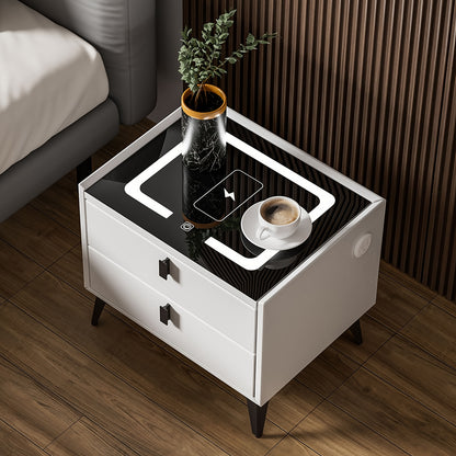 🌙 NestGlow – Inteligentny Stolik Nocny z Ładowaniem Bezprzewodowym i LED.