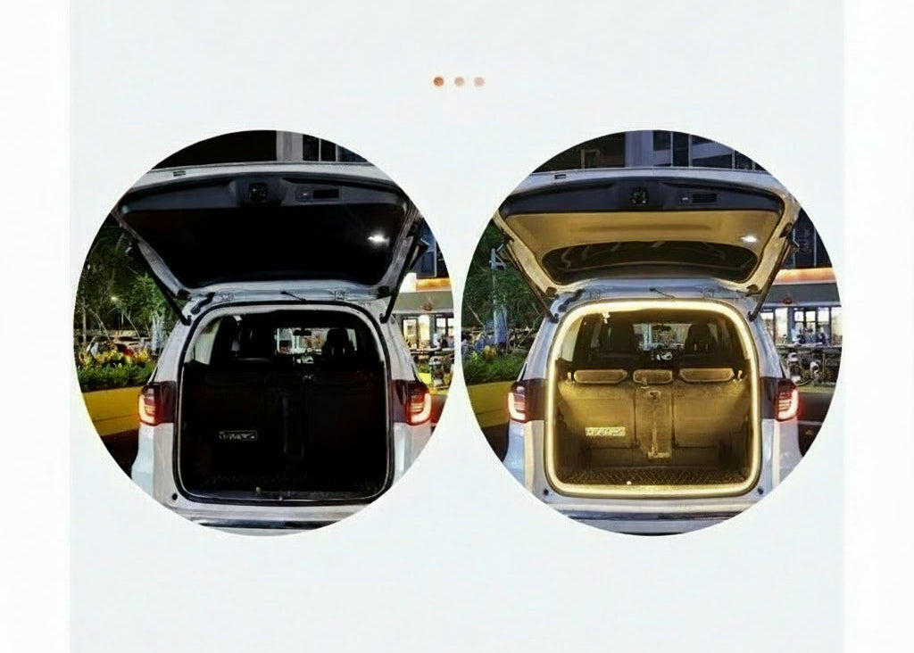 ✨ TrunkGlow – Dynamiczne LED do Bagażnika z Czujnikiem Ruchu. Światło, które wie kiedy go potrzebujesz.